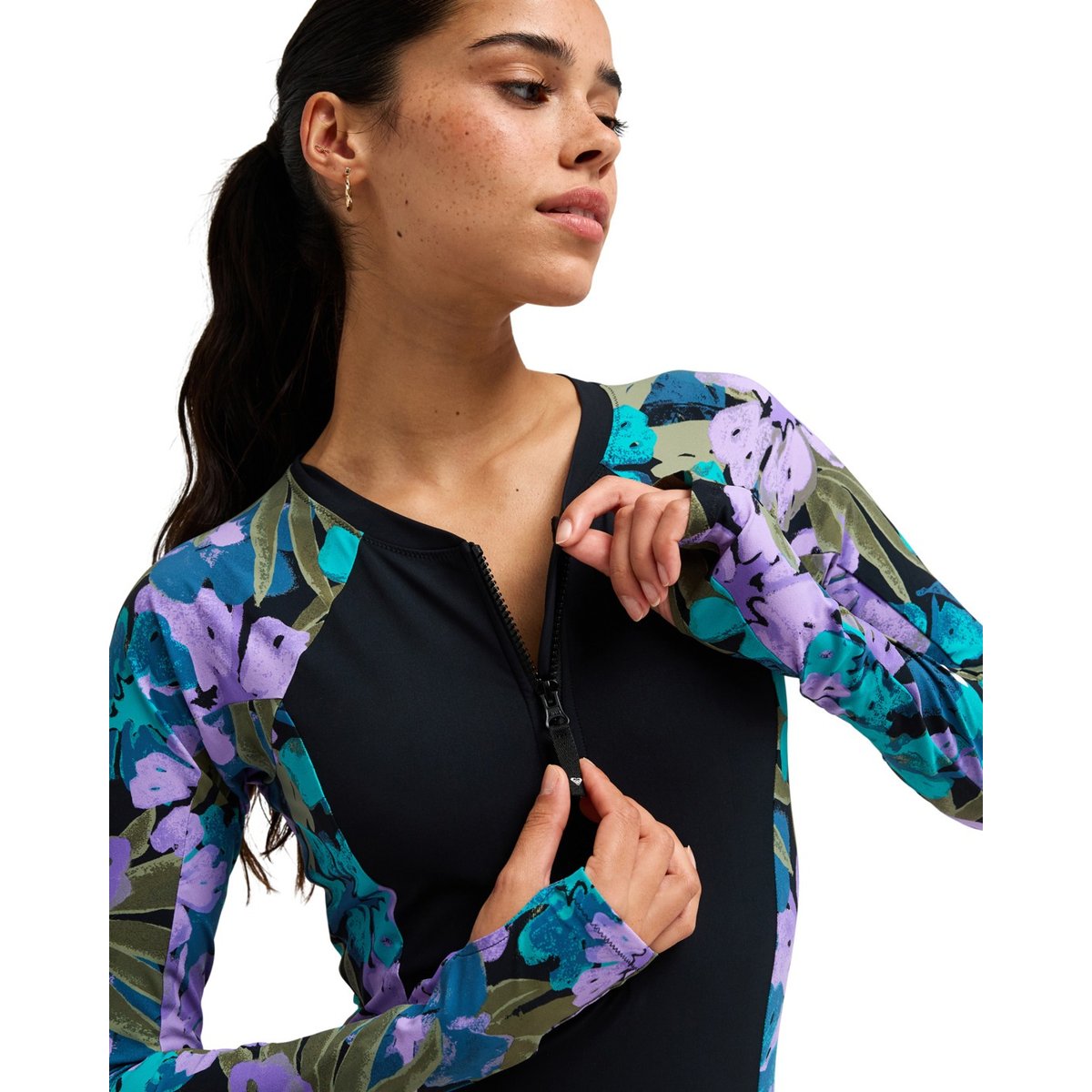 Maillot une pièce manches longues. violet viola golden gal s, ROXY