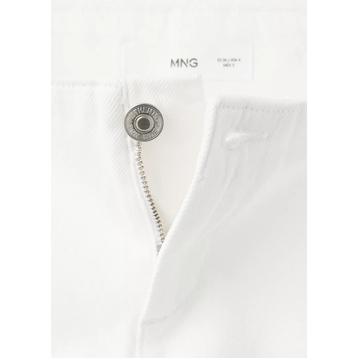 Jean low waist nœud blanc cassé, MANGO TEEN