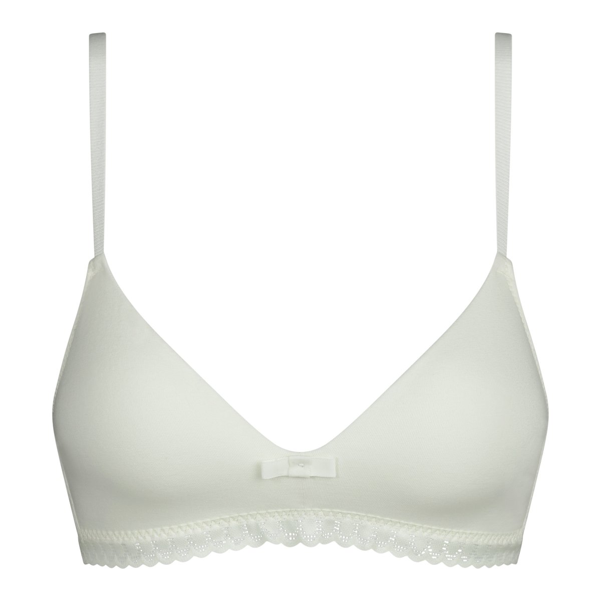 Soutien-gorge triangle paddé sans armatures Daily Coton blanc cassé, DIM
