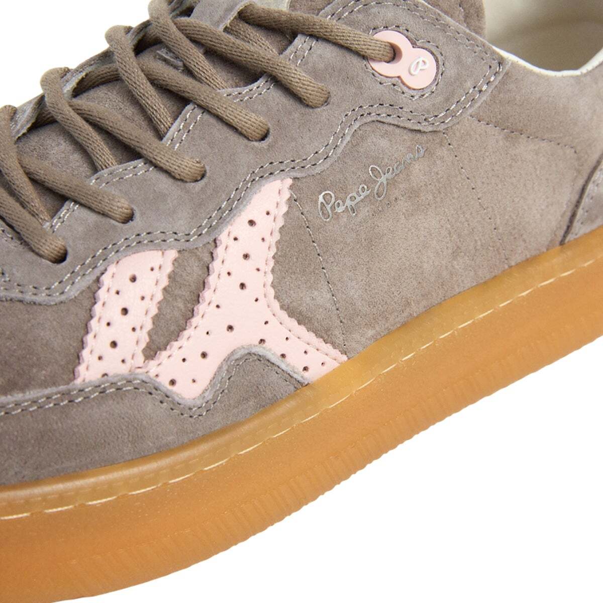 Maya - Baskets Combinées À Semelle Cupsole beige pierre foncée, PEPE JEANS
