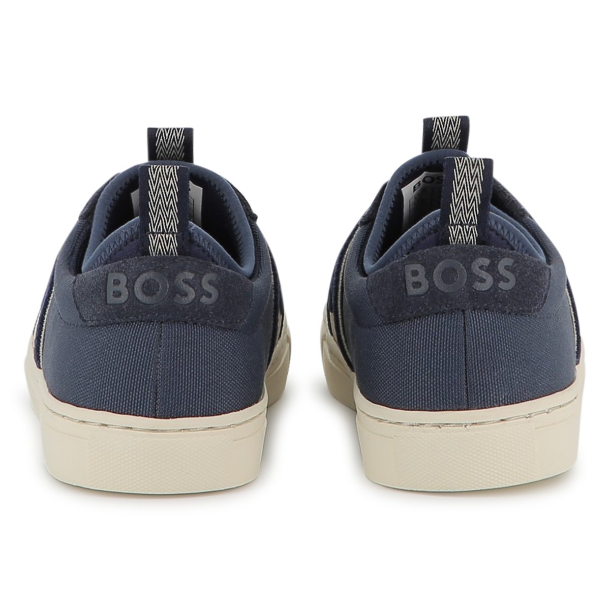 Sneakers elasticizzate bleu cargo, BOSS KIDSWEAR