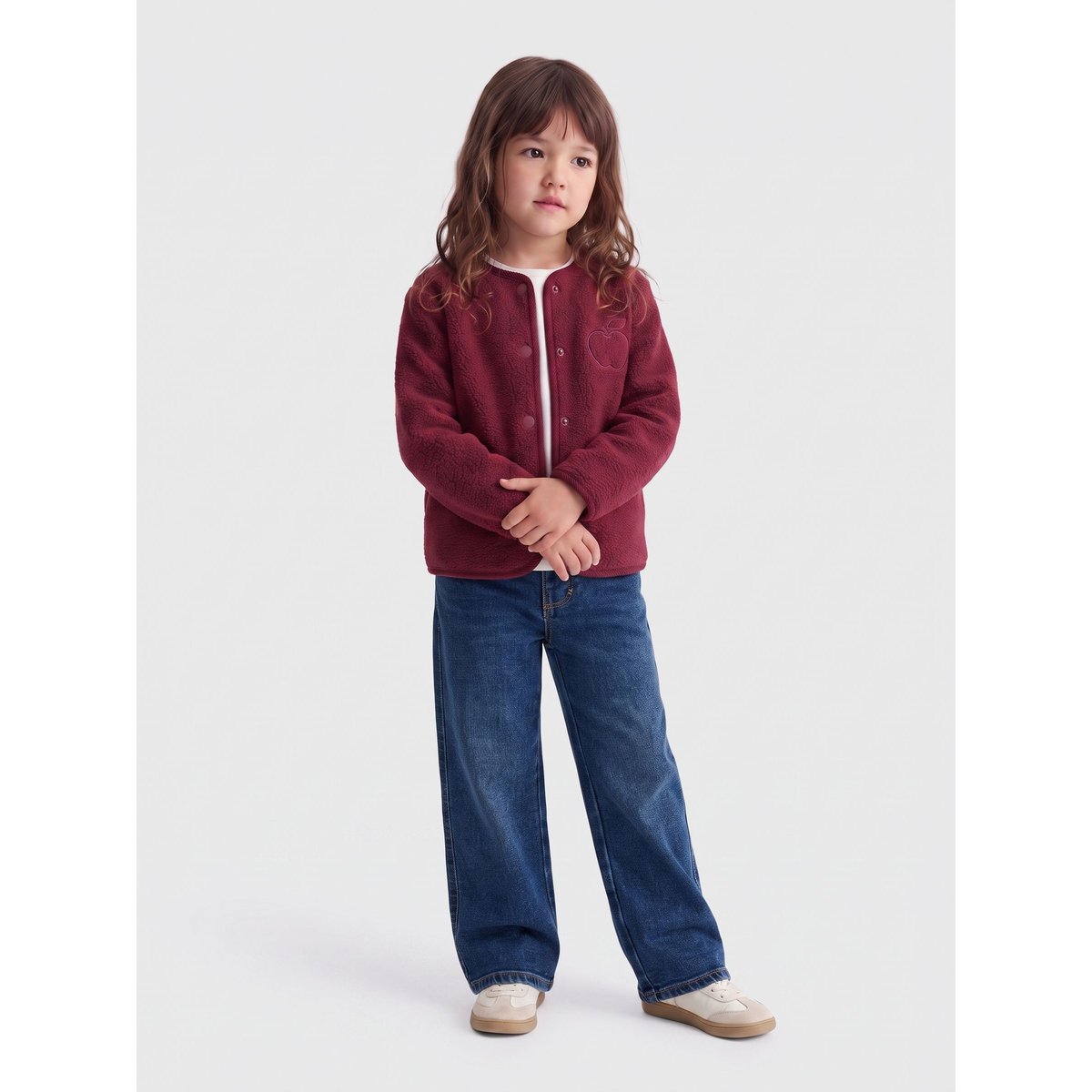 Jean À Jambe Large medium blue denim, KIDS ONLY
