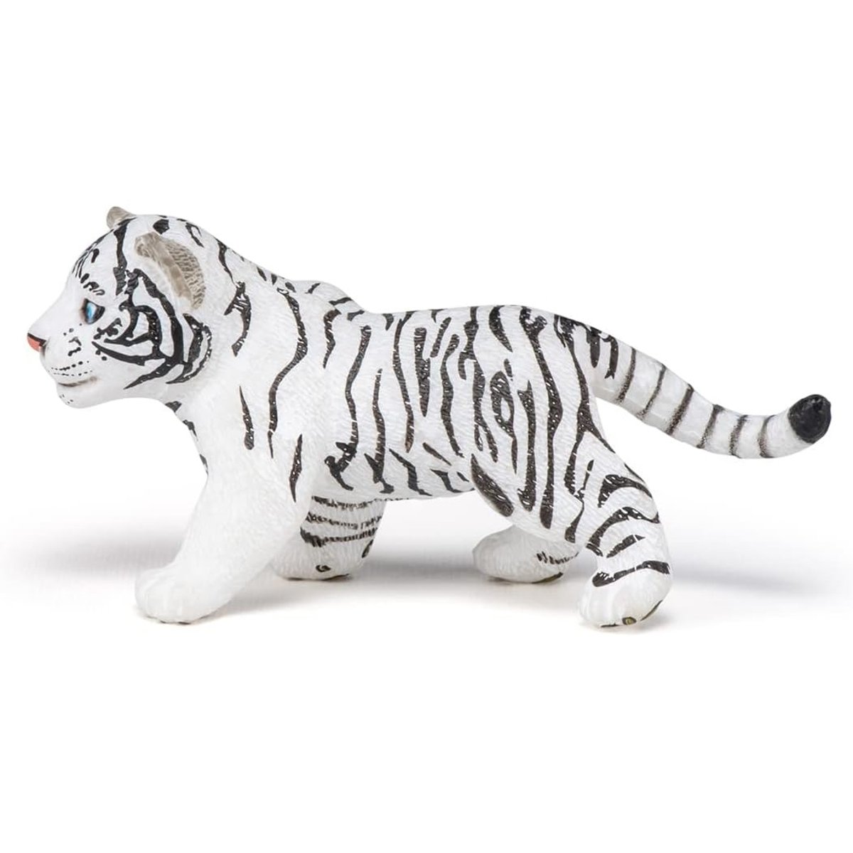 Figurine Bébé tigre blanc blanc, PAPO