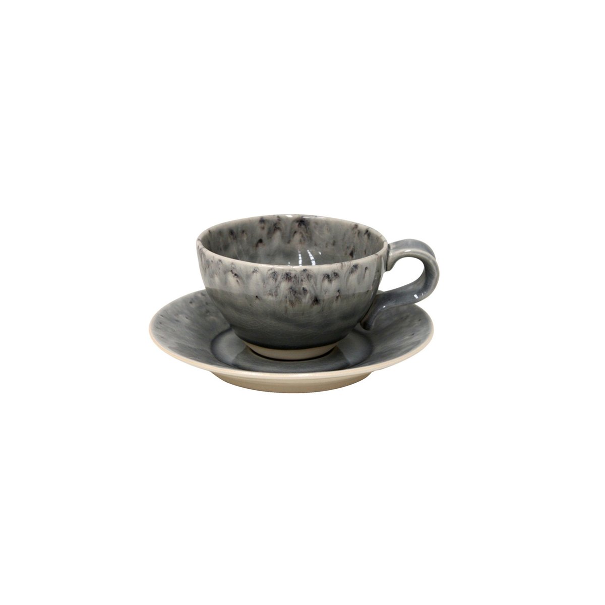 Tasse à thé et soucoupe 0.25 L MADEIRA gris, COSTA NOVA