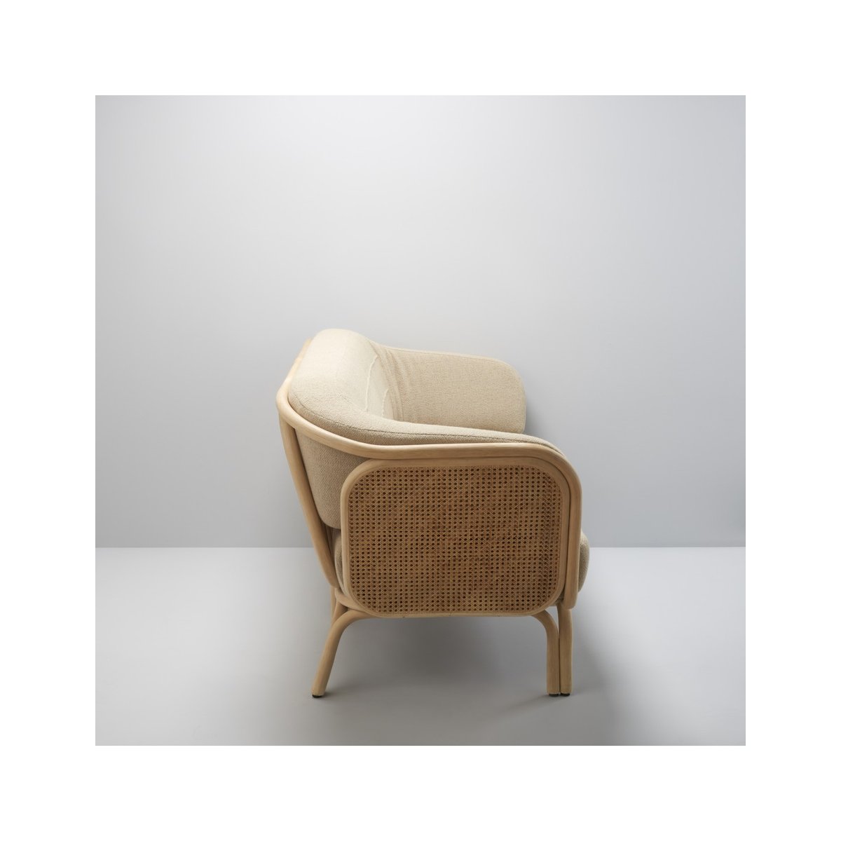Canapé en rotin et cannage BOA beige sand, ORCHID EDITION