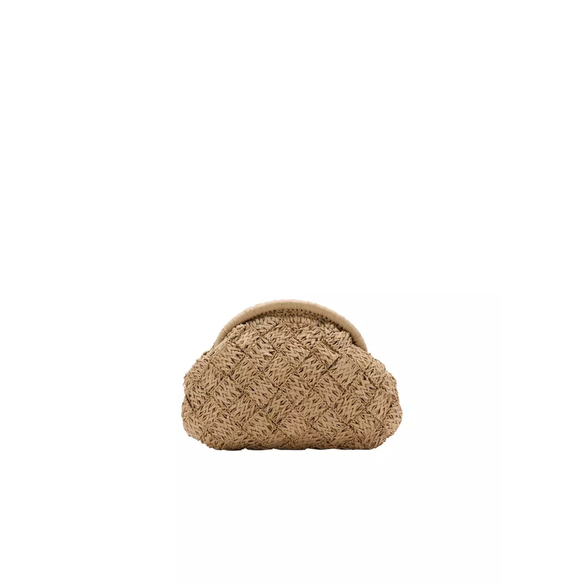 Pochette en fibre naturelle beige, MANGO TEEN
