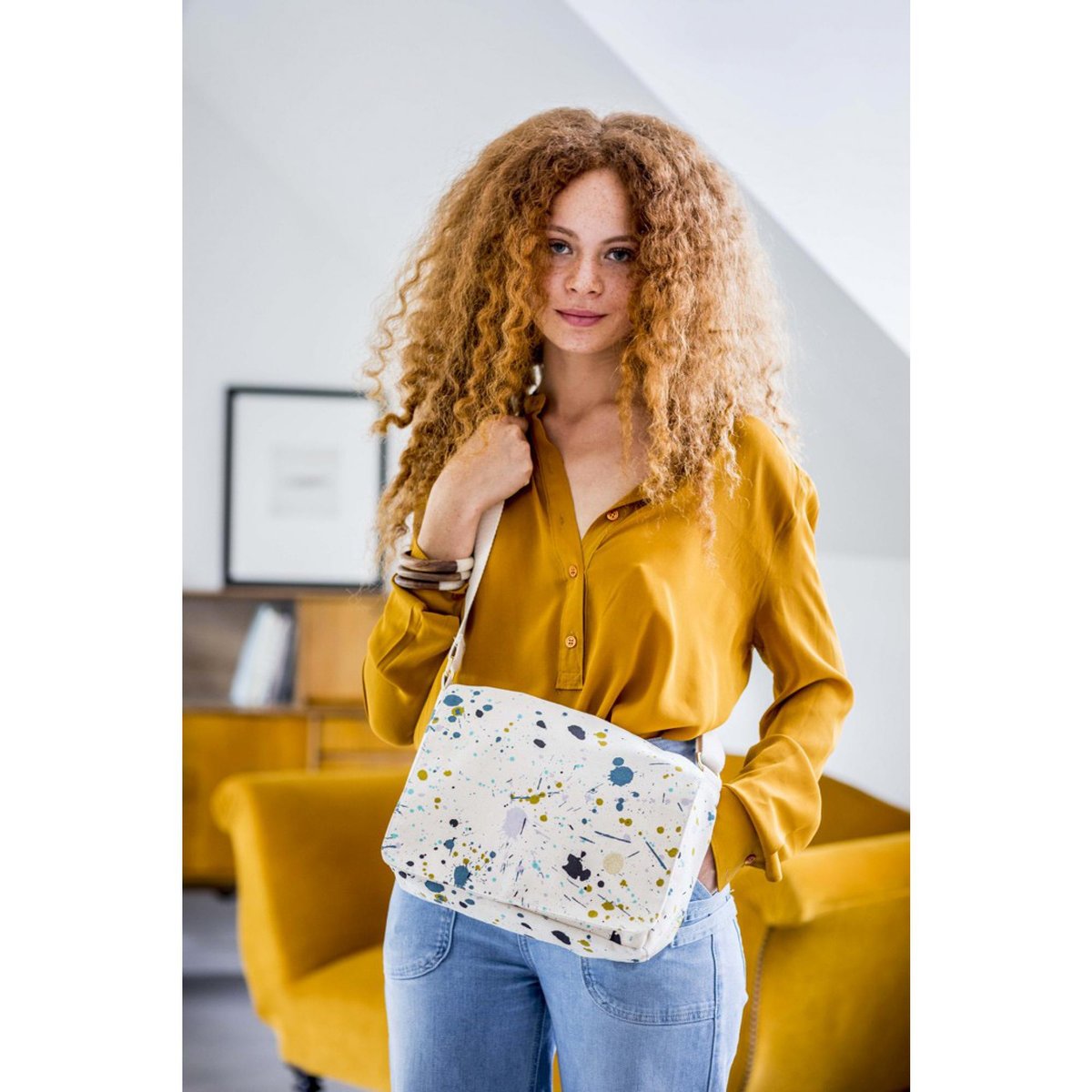Sac besace Iona Brigitte multicolore, LA CERISE SUR LE GATEAU