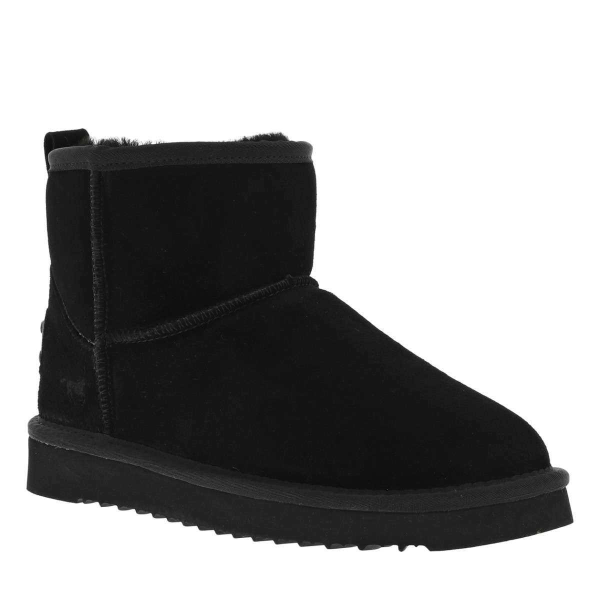 Boots cuir de vachette noir, MUSTANG