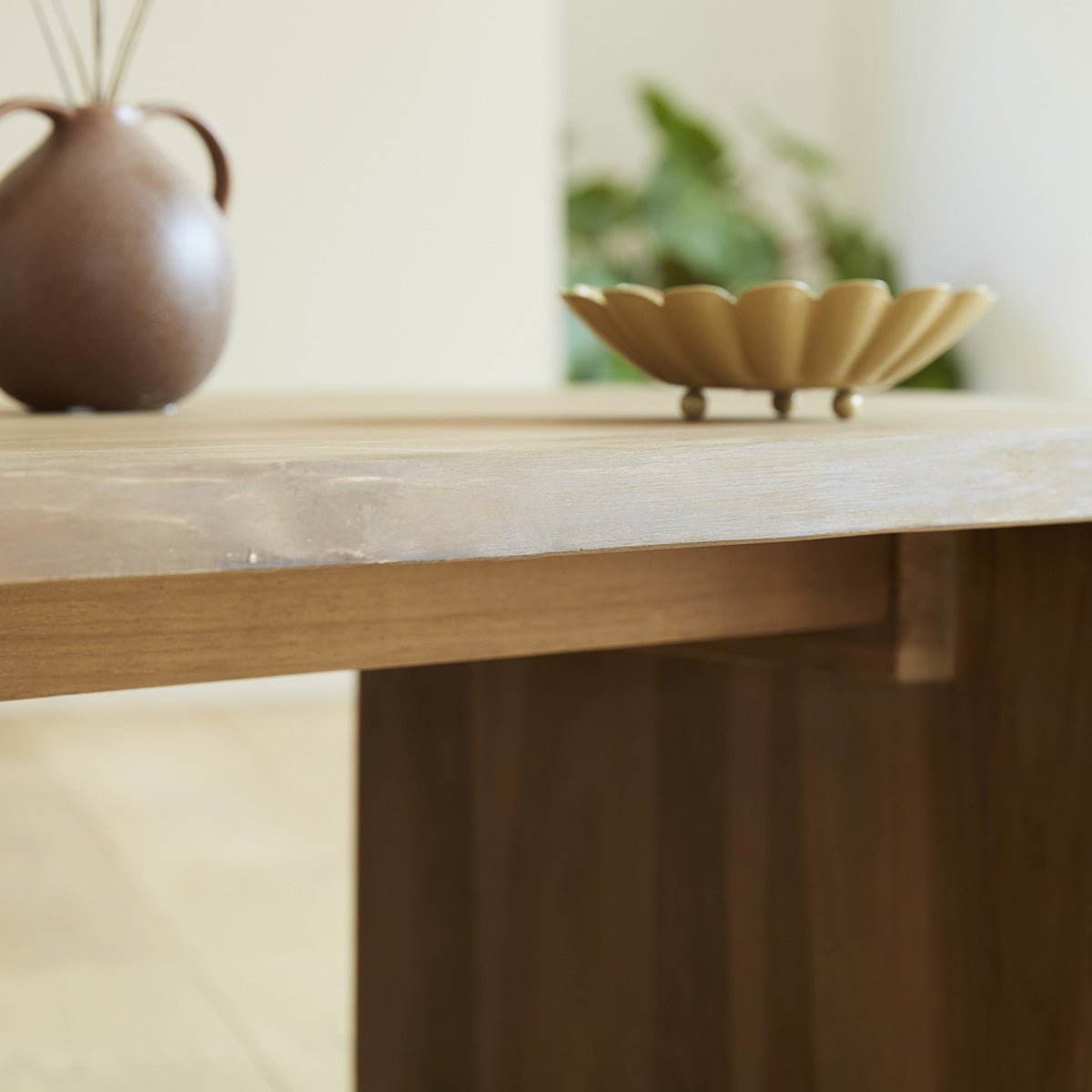Table basse en bois de teck 120 cm BOSTON naturel, BERAH GETAH