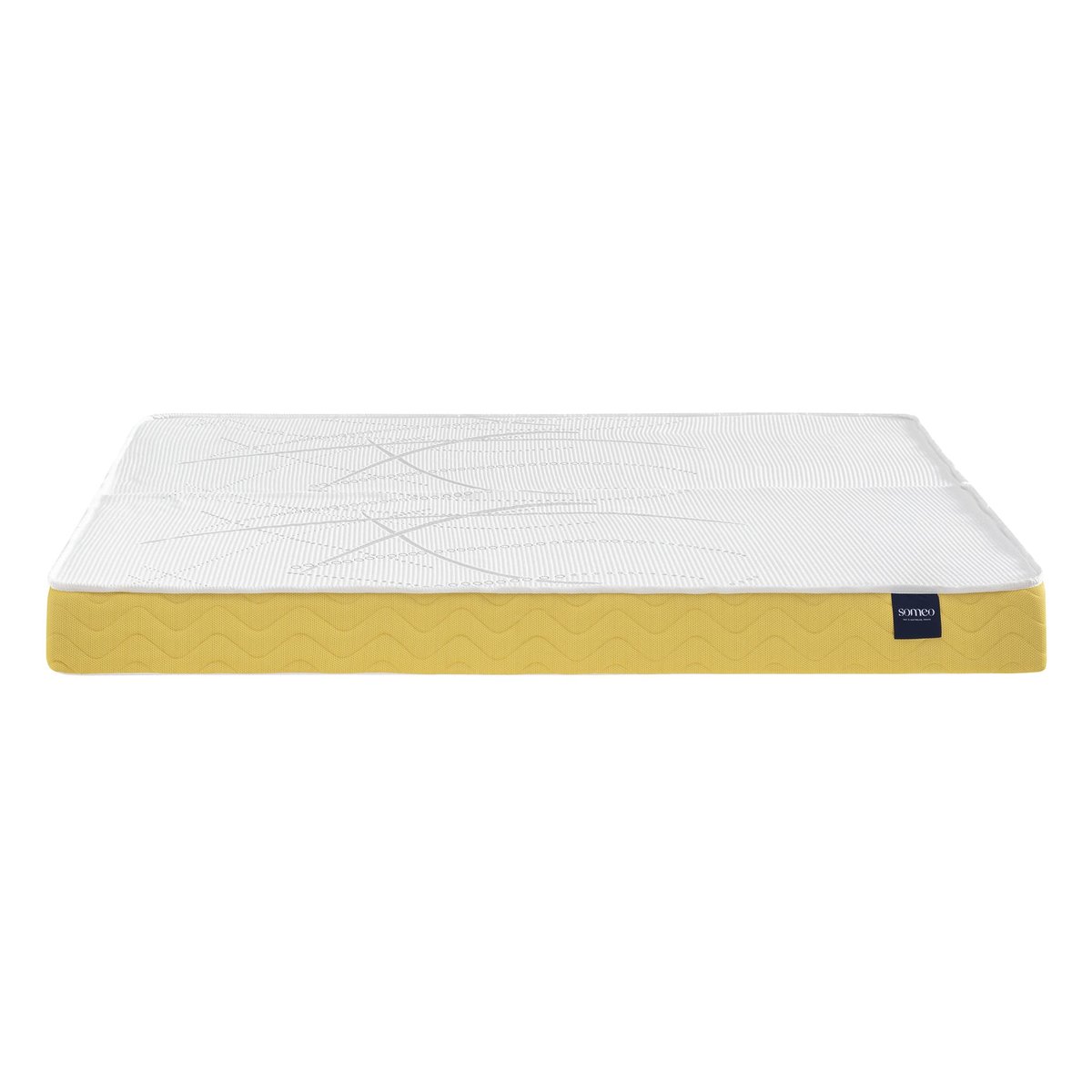 Matelas mousse Aurore 400 clic-clac blanc, SOMEO