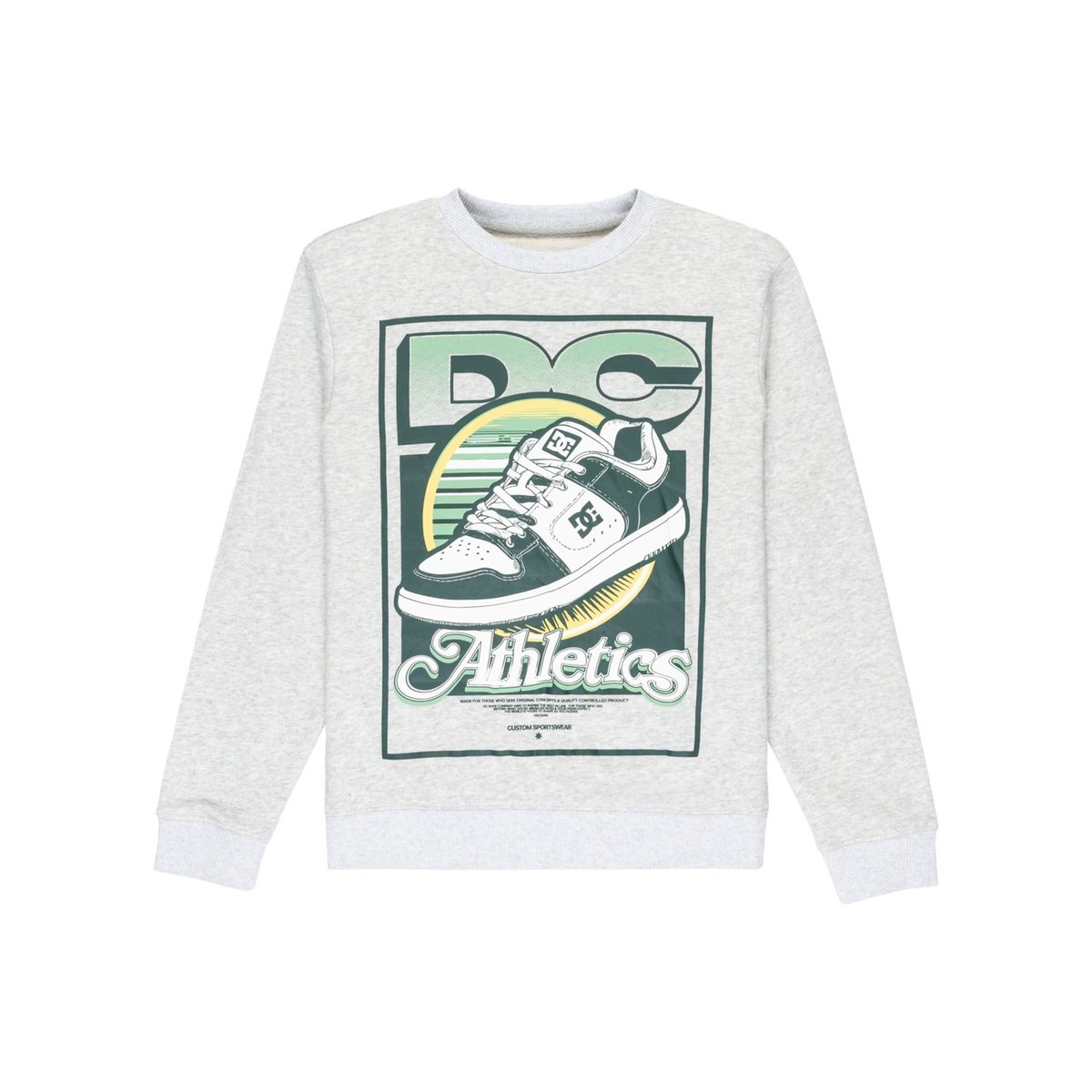 Sweat MANTECA TRIBUTE. gris light heather grey, DC SHOES