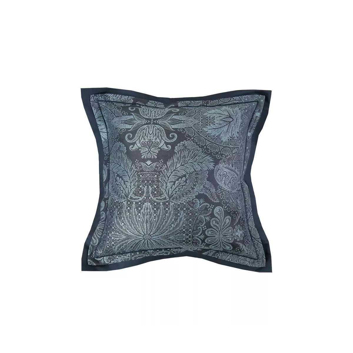 Taie d'oreiller satin de coton ISAPHIRE diamant noir, GARNIER THIEBAUT