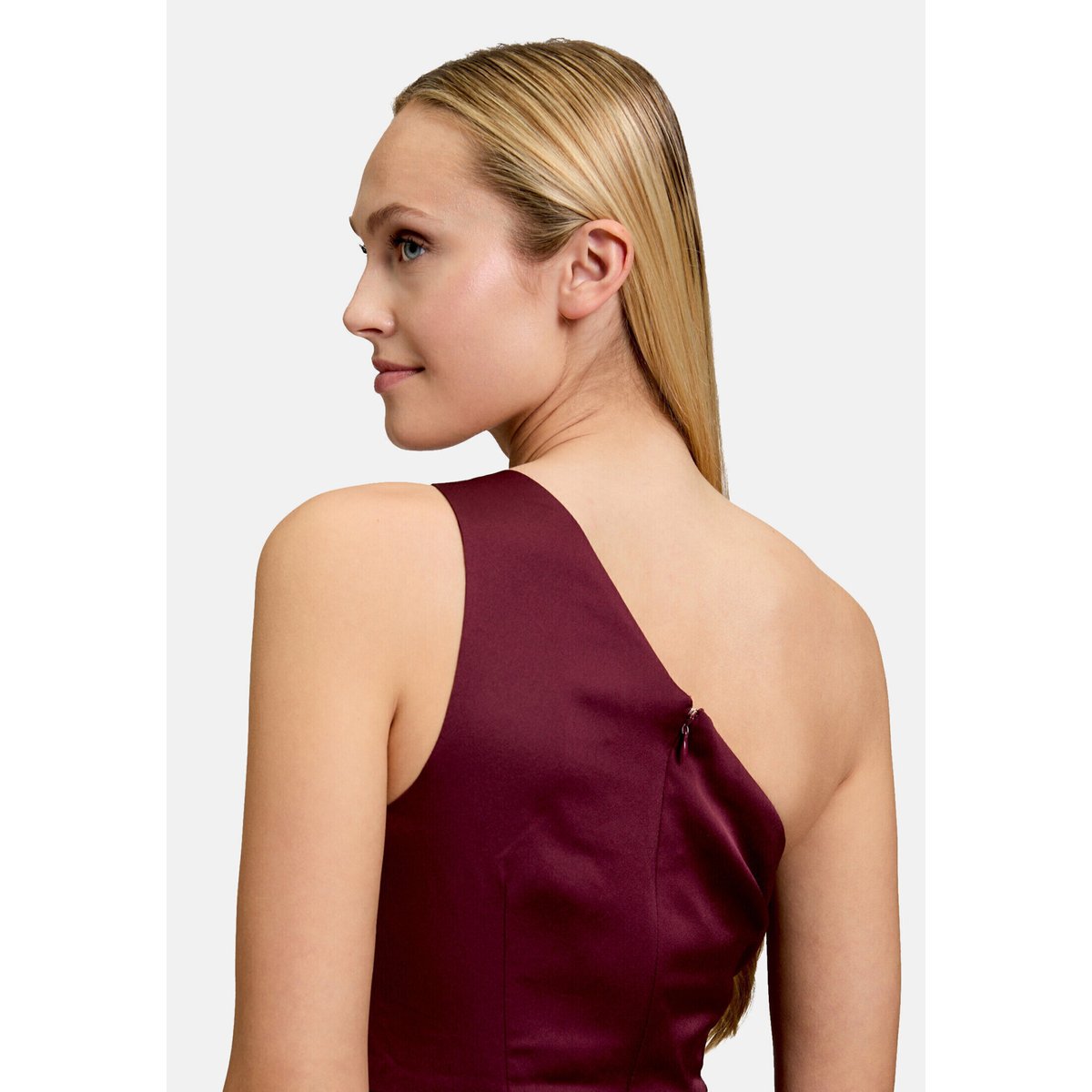 Robe de soirée à fronce deep dahlia, VERA MONT