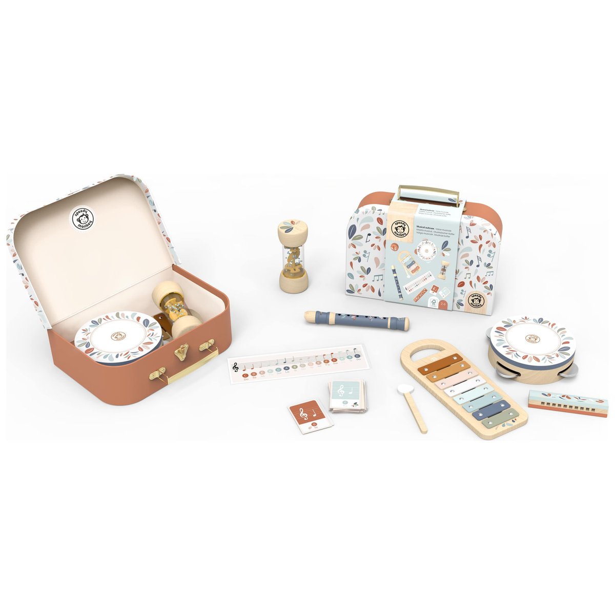 Valise musicale multicolore, SPEEDY MONKEY