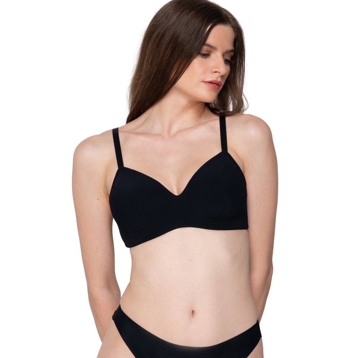 Soutien-gorge préformé sans armatures SECRET SENSE noir, LUNA SPLENDIDA