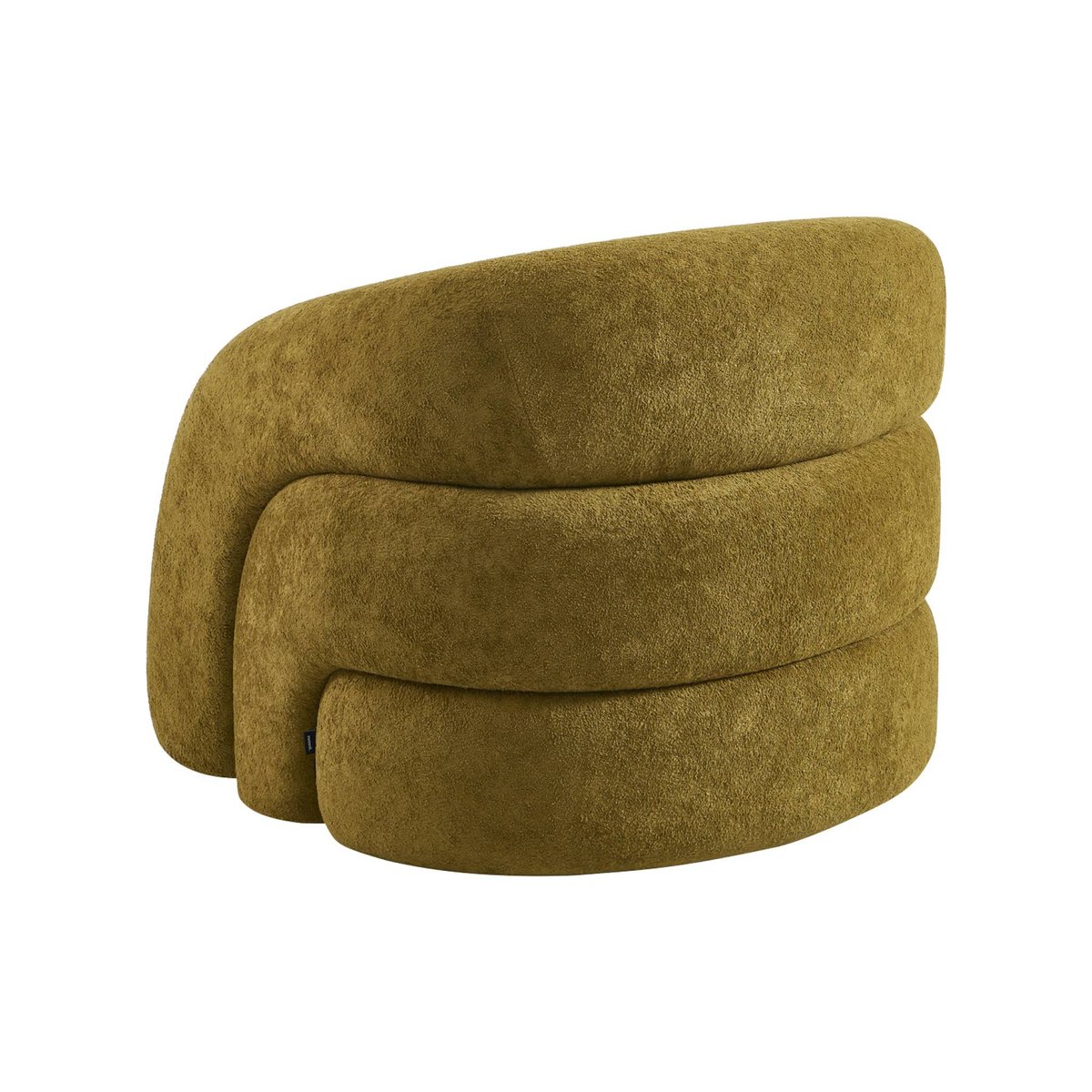 Fauteuil organique tissu 1 place RENBO marron, SWEEEK
