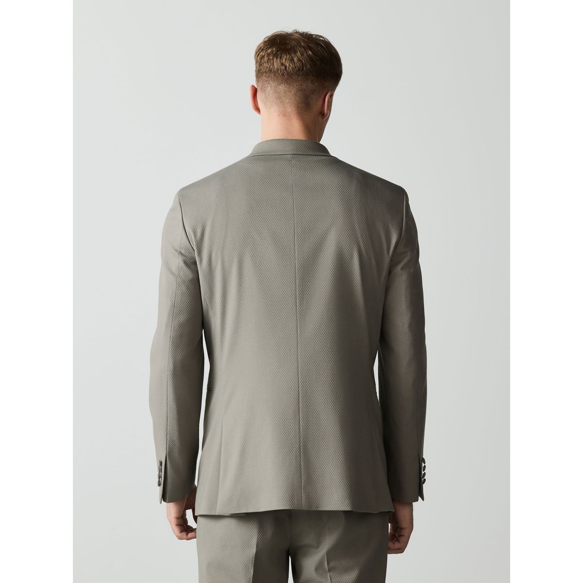 Veste de costume croisée avec broche gris, NEXT