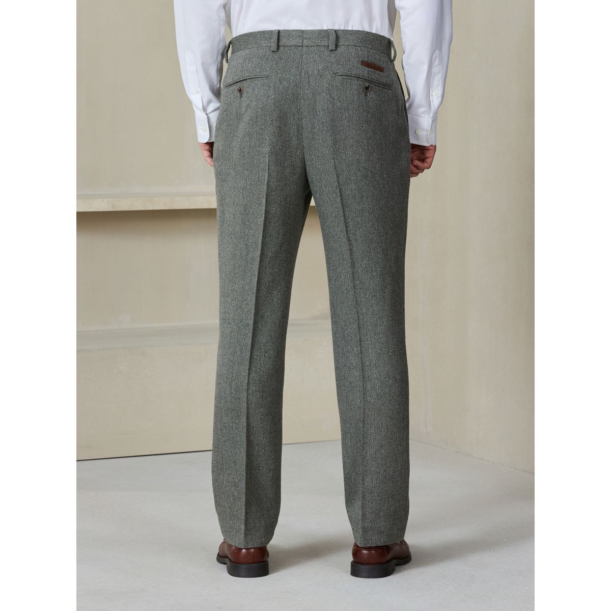 Pantalon standard laine nova fides vert sauge, NEXT