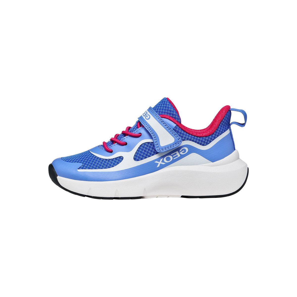 Basket à Lacets J Pro Ran bleu - blanc, GEOX