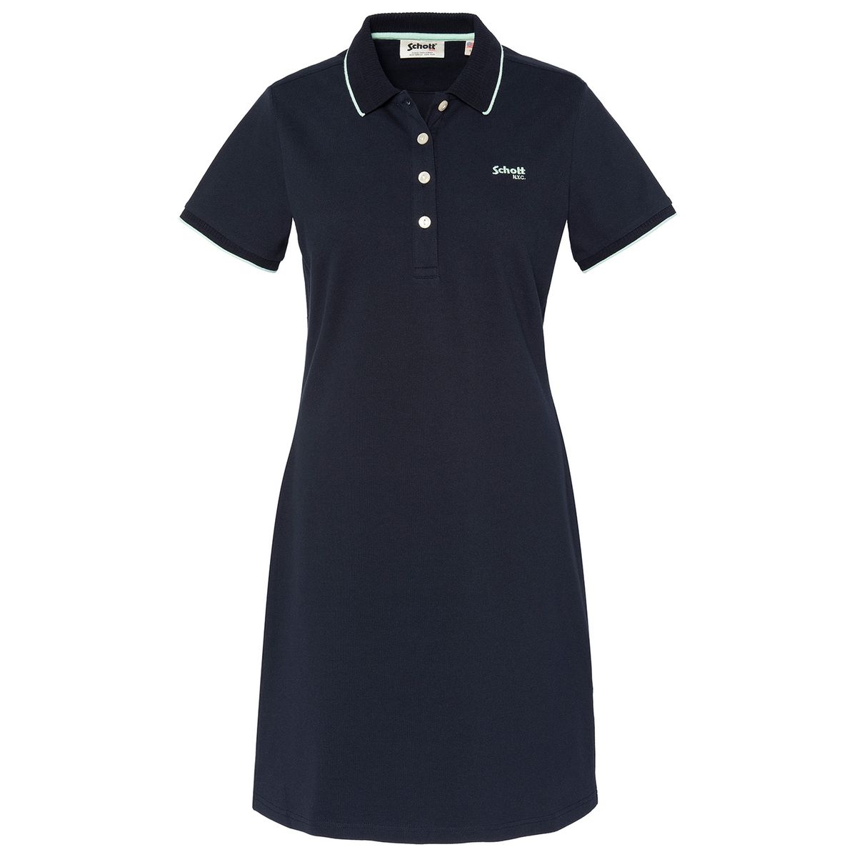 Robe polo rétro sport. marine, SCHOTT