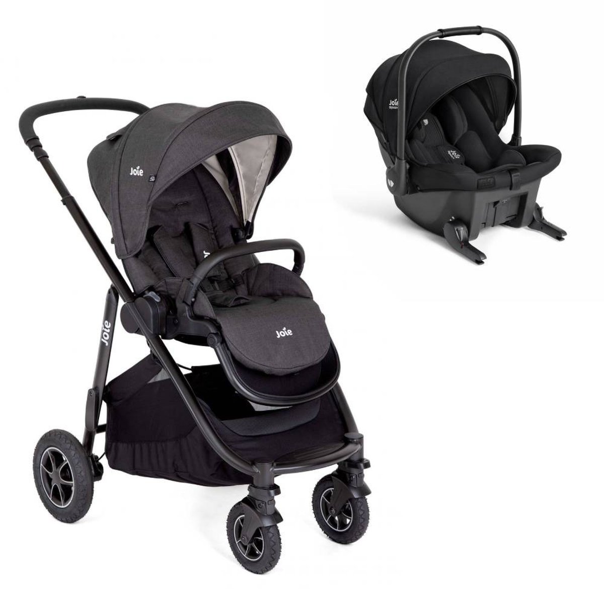 Pack poussette duo Versatrax + Sprint noir, JOIE