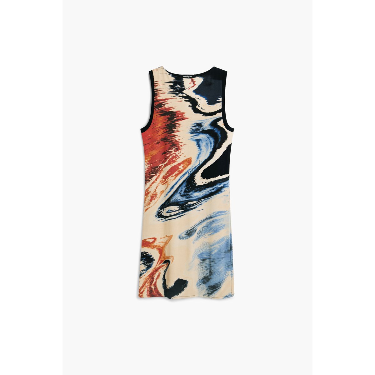 Robe sans manches imprimée multicolore, DESIGUAL