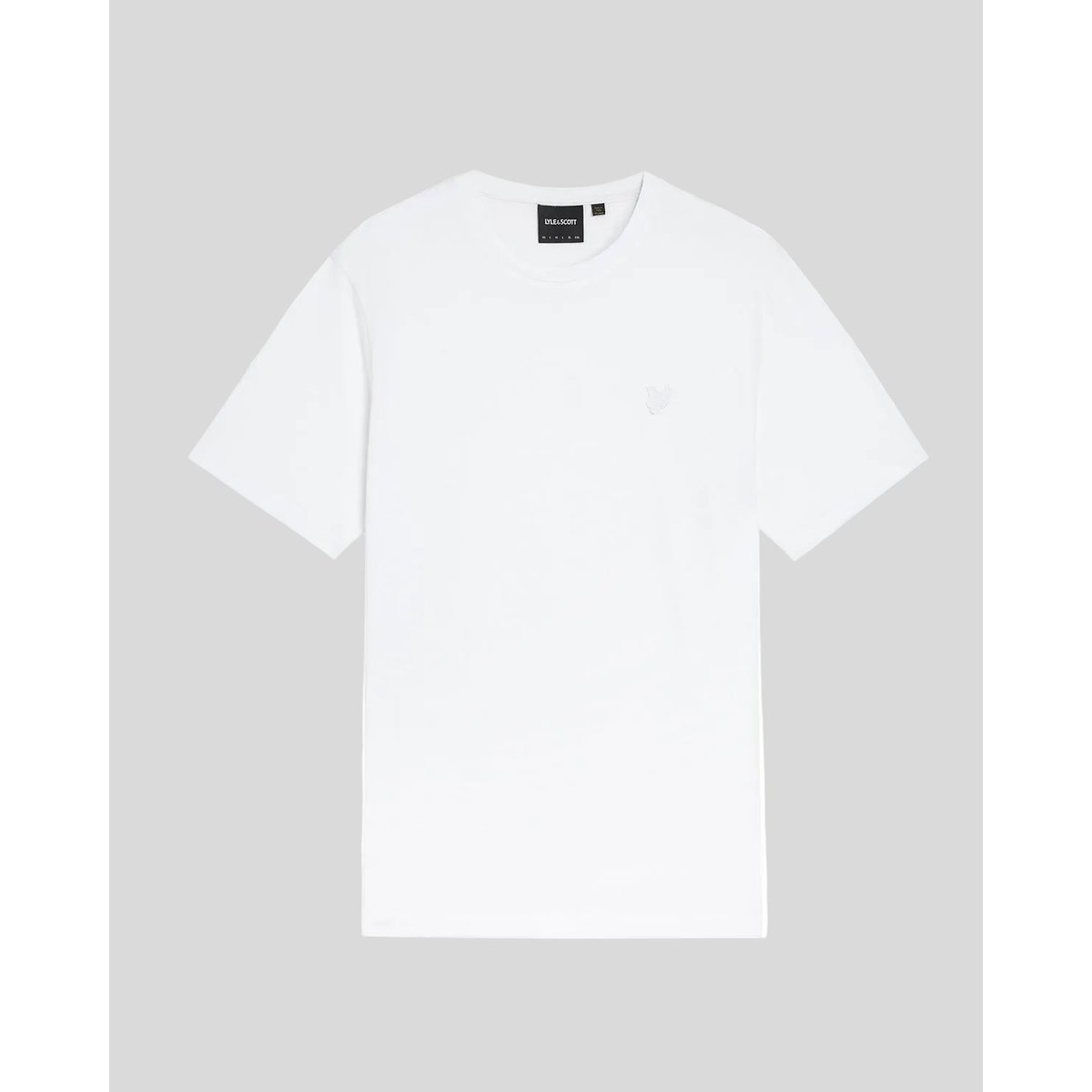 T-shirt en coton superfine blanc, LYLE & SCOTT