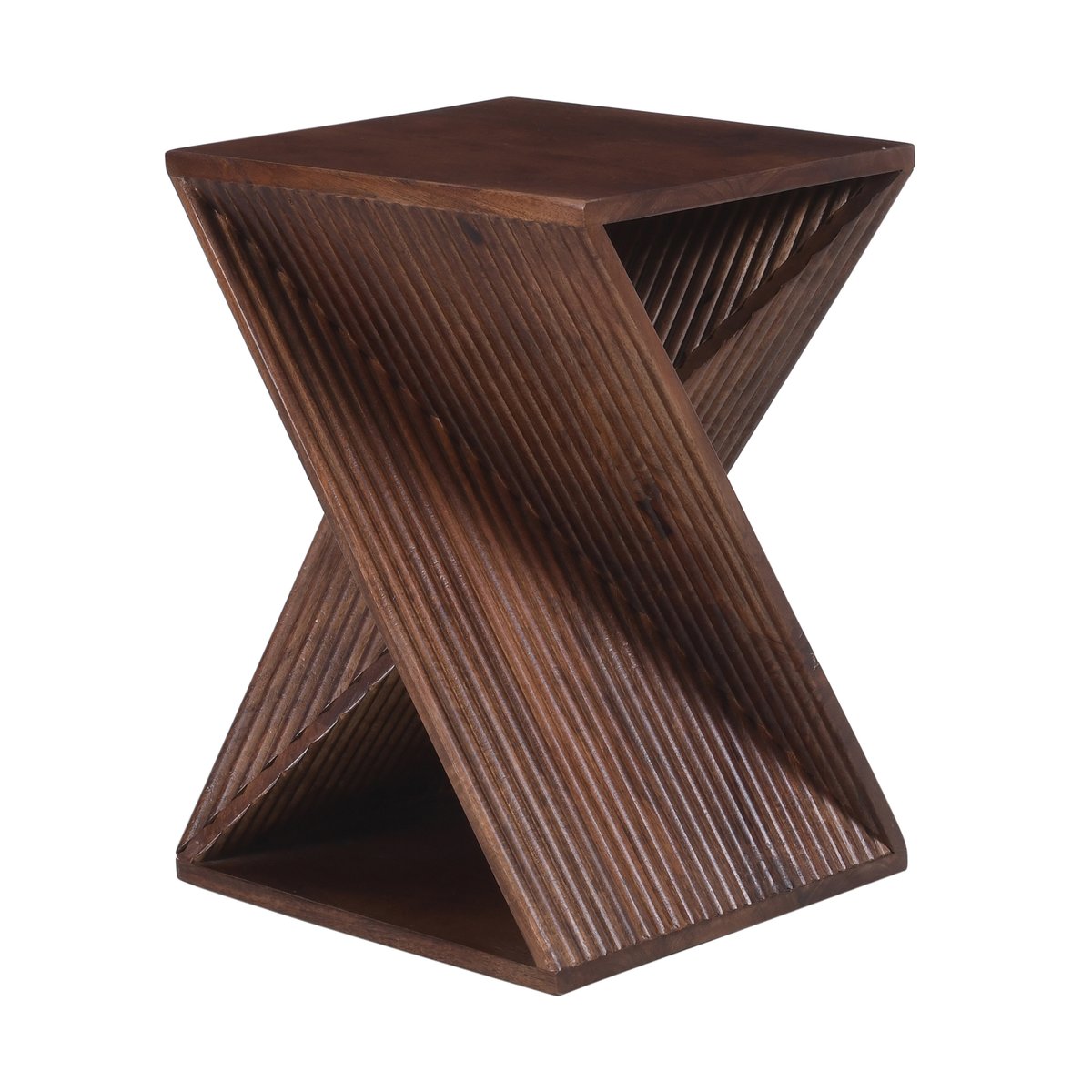 Table d'appoint, bois de manguier foncé, SIMIA noyer, NORDLYS
