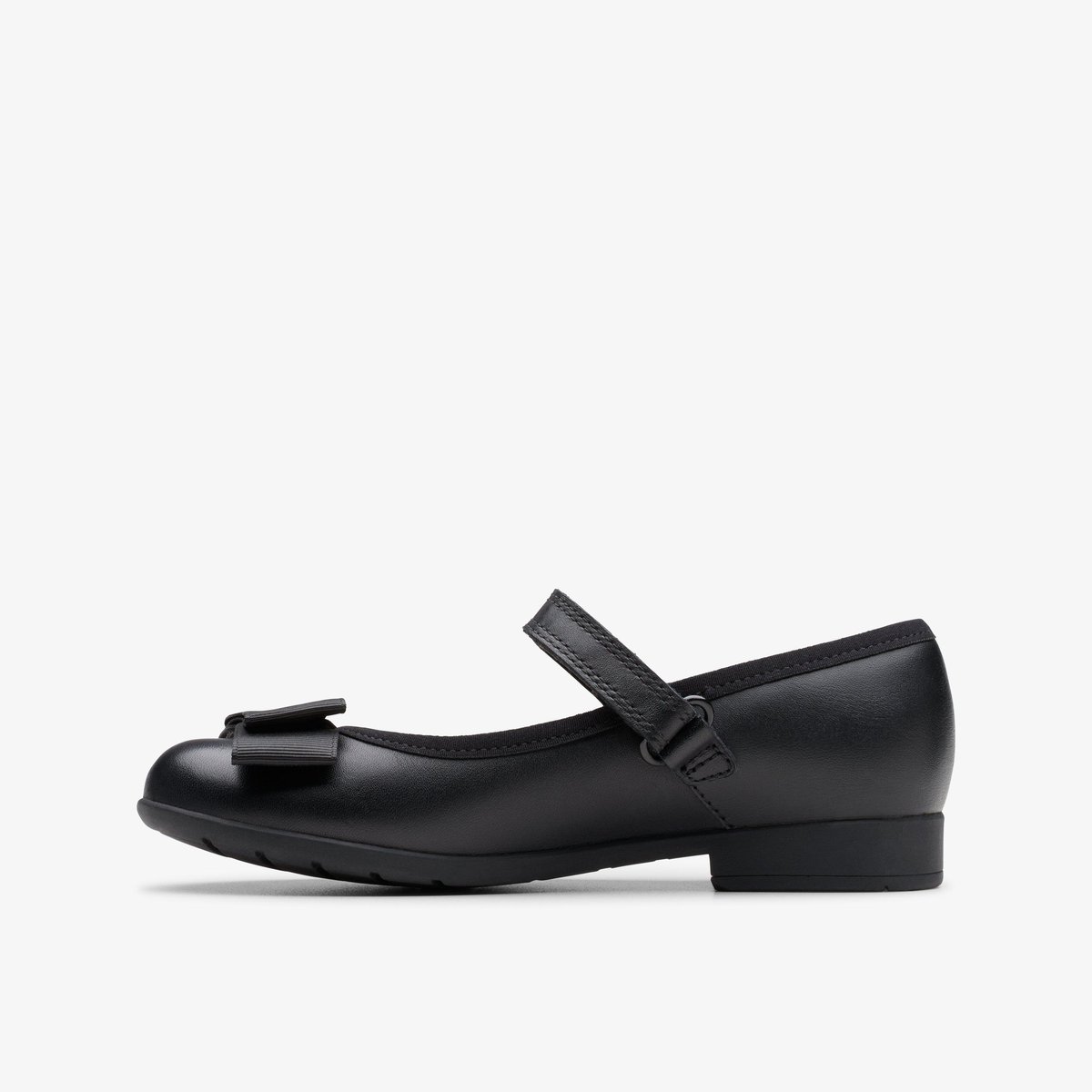 Ballerines Cuir Coupe Large SCALA TAP K noir, CLARKS