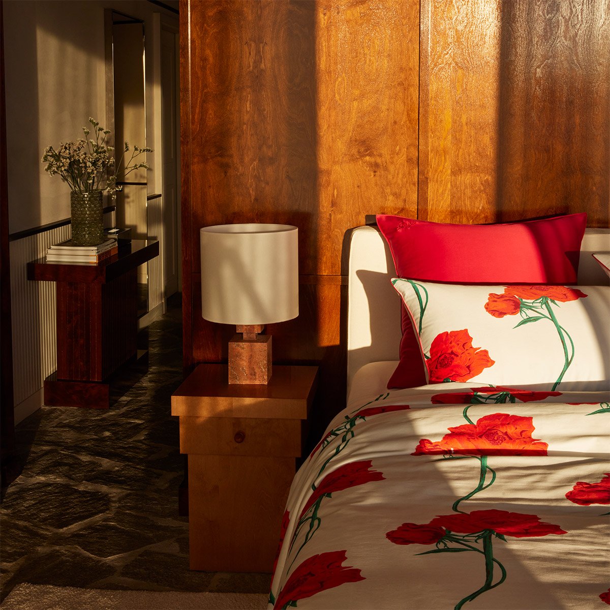 Housse de couette en satin, K ROSES multicolore, KENZO HOME