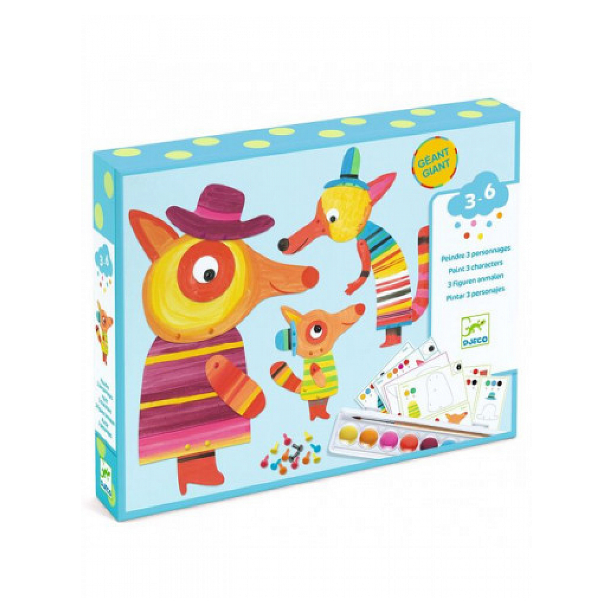 - La famille renard multicolore, DJECO