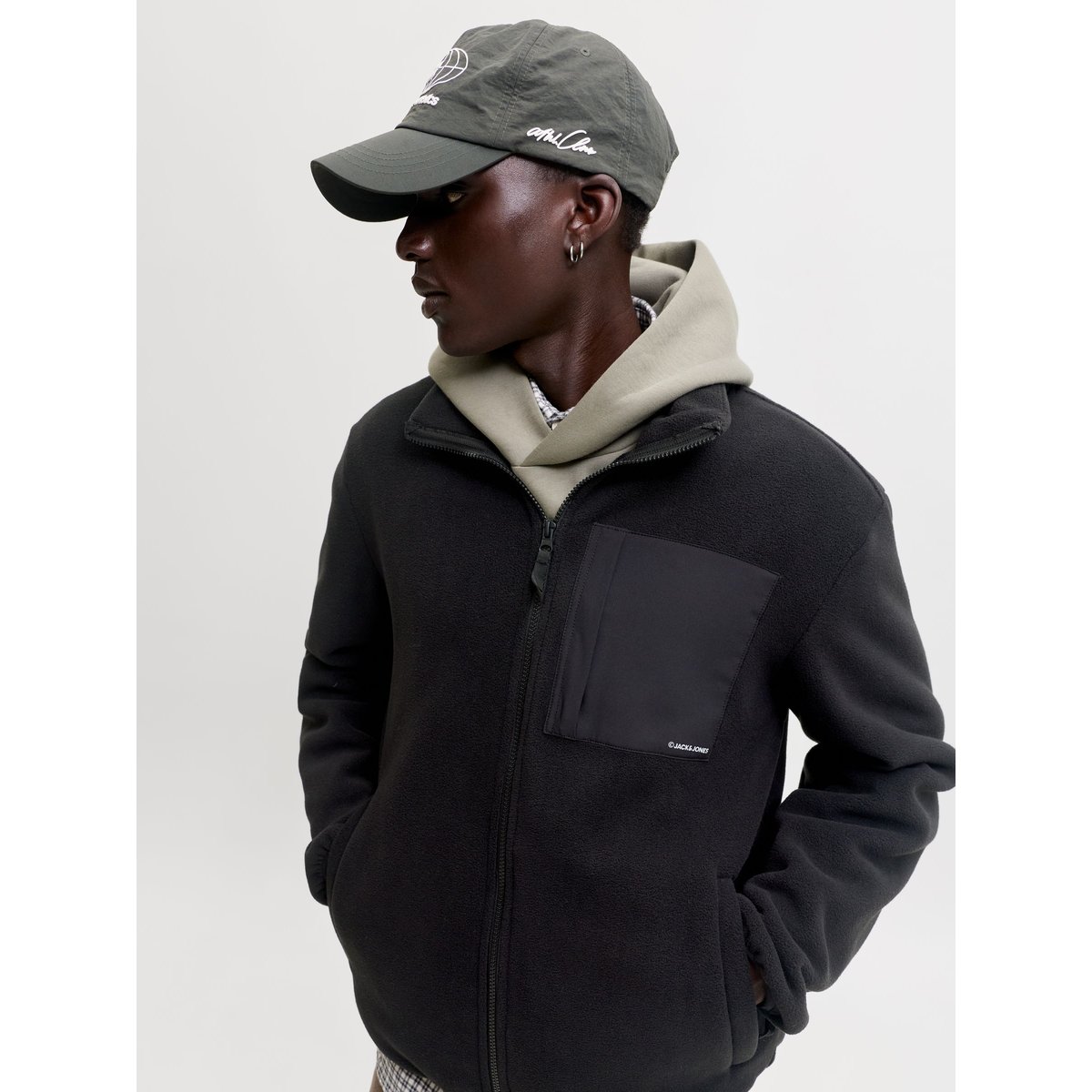 Veste En Polaire black 1, JACK & JONES