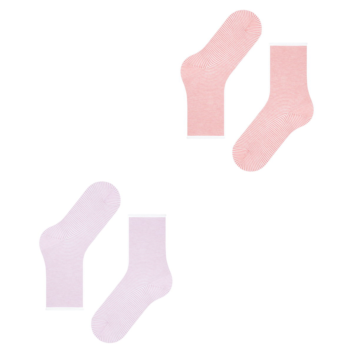 Chaussettes Allover Stripe 2-Pack Opaque motif, ESPRIT
