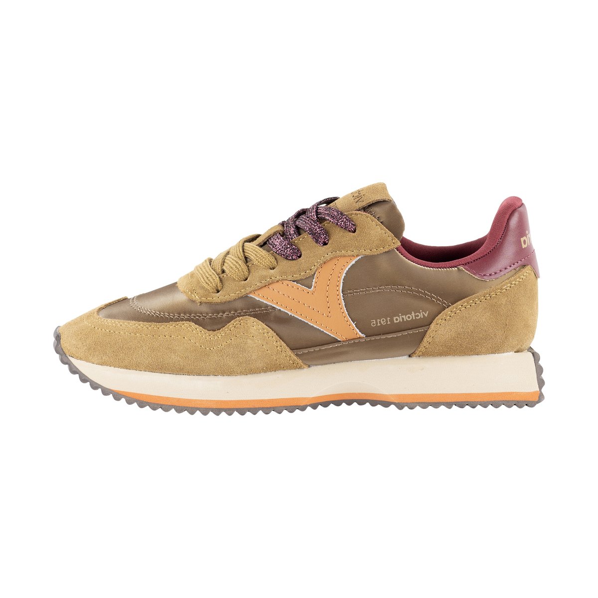 Basket Basse Cuir olive, VICTORIA