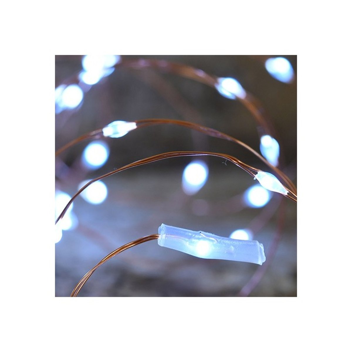 Guirlande Cuivré Microled 7.5m Blanc Pur Deco Animee Int. Ext cuivré, MILLUMINE