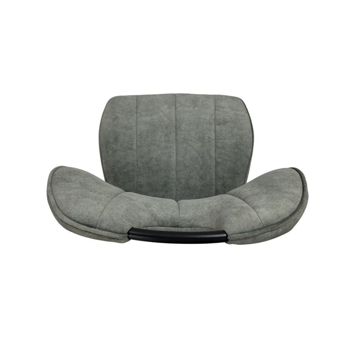 Chaise repas en tissu vert amande, ZAGO