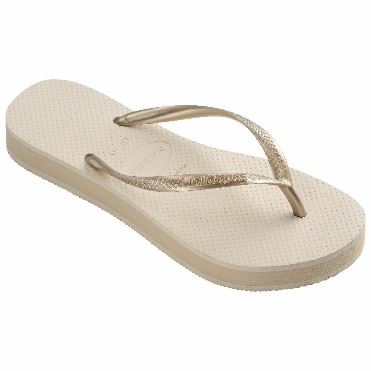 Tongs compensées Slim Flatform beige, HAVAIANAS