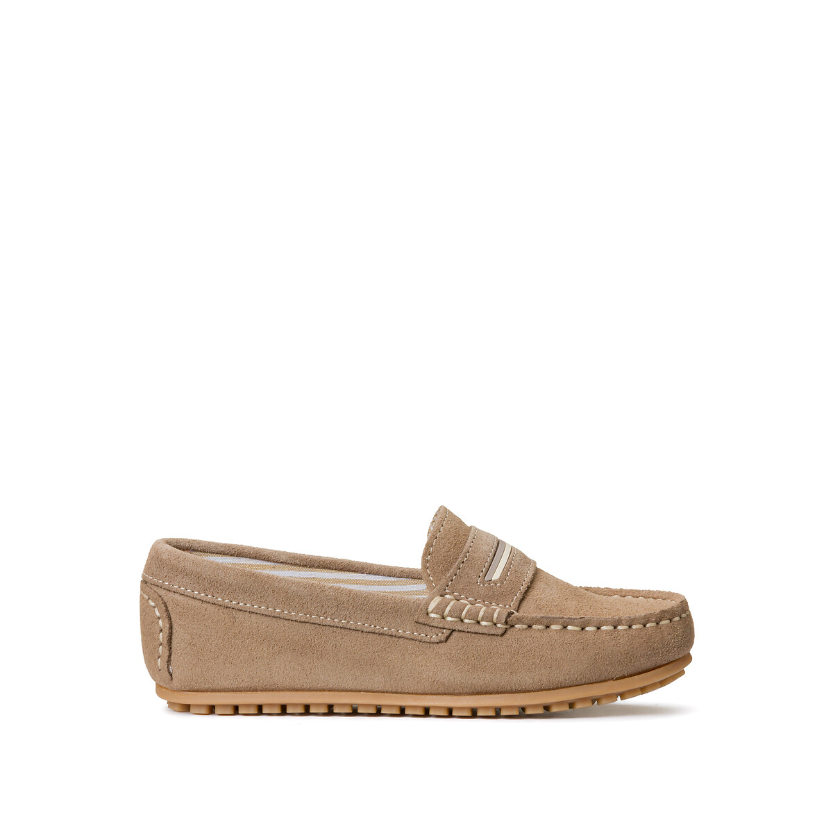 Kids Leather Loafers beige, LA REDOUTE COLLECTIONS