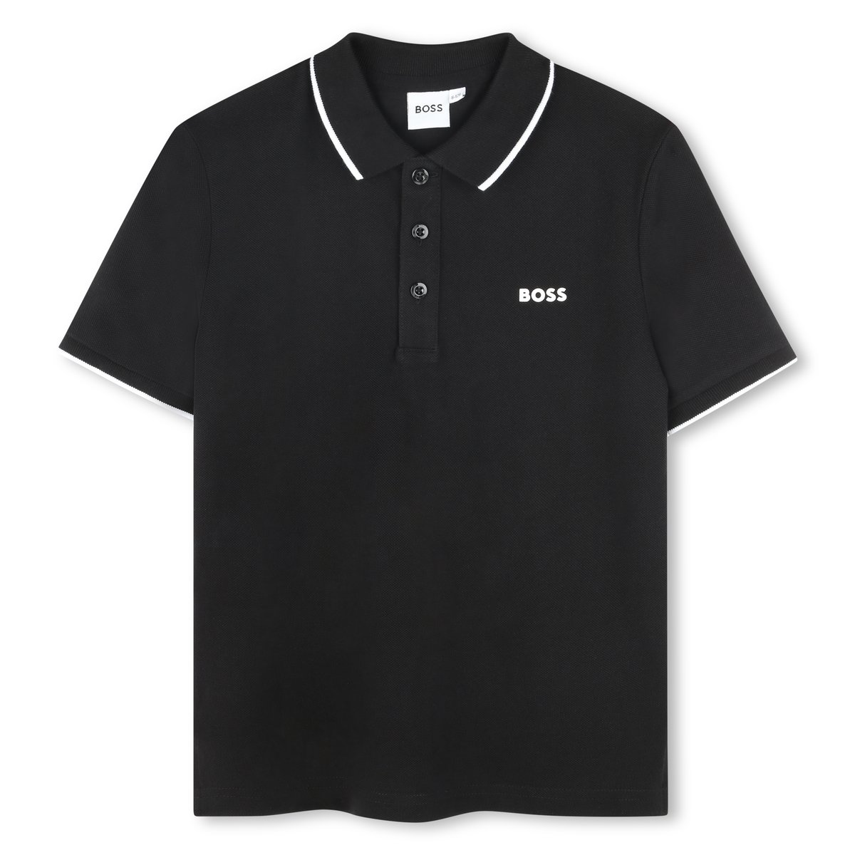Polo manches courtes black, BOSS KIDSWEAR
