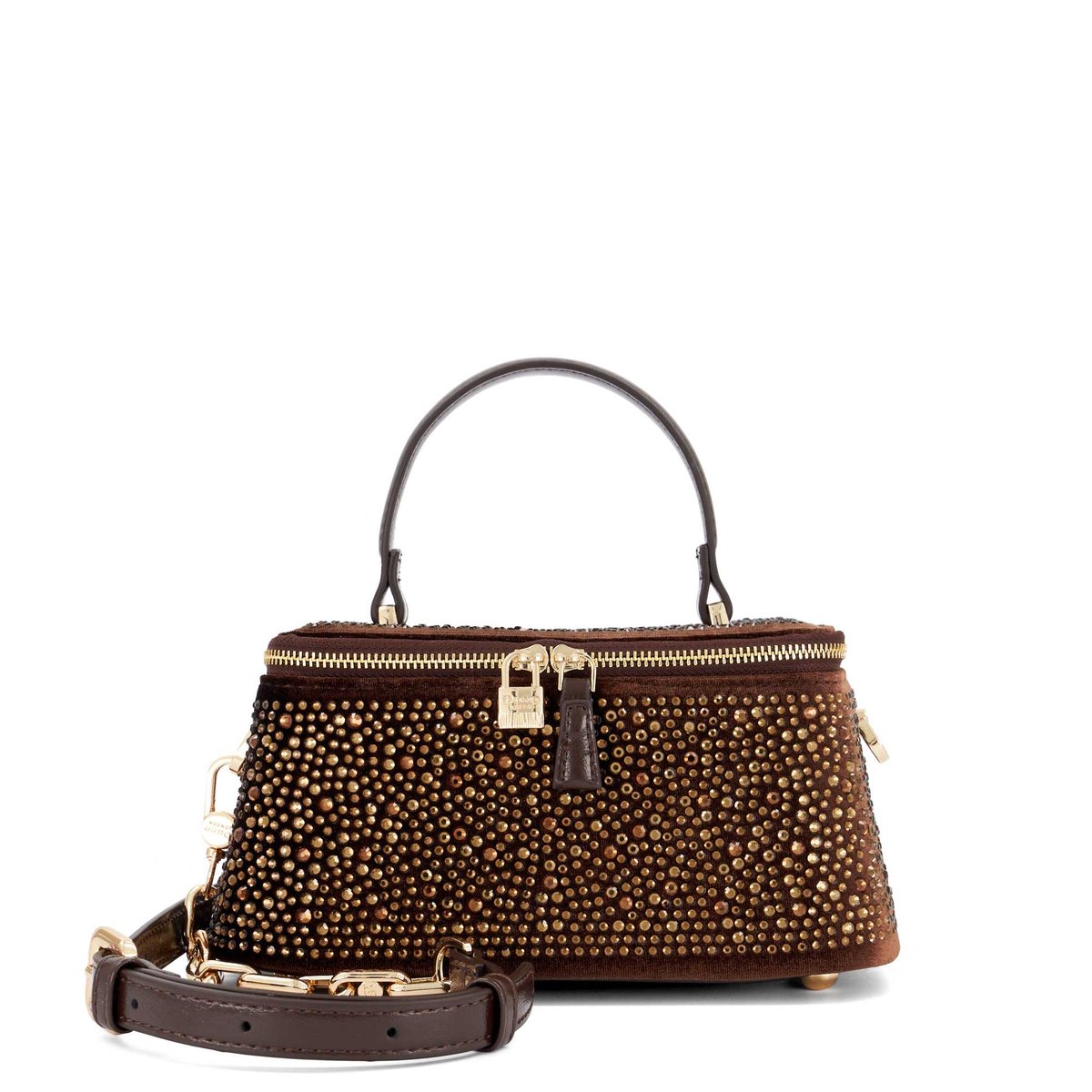 Mini trousse de toilette - SUCCESSFUL bronze-metallic fabric, DUNE LONDON