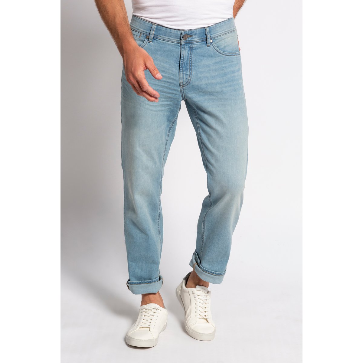 Jean ventre confort, denim jean blanchi, JP1880