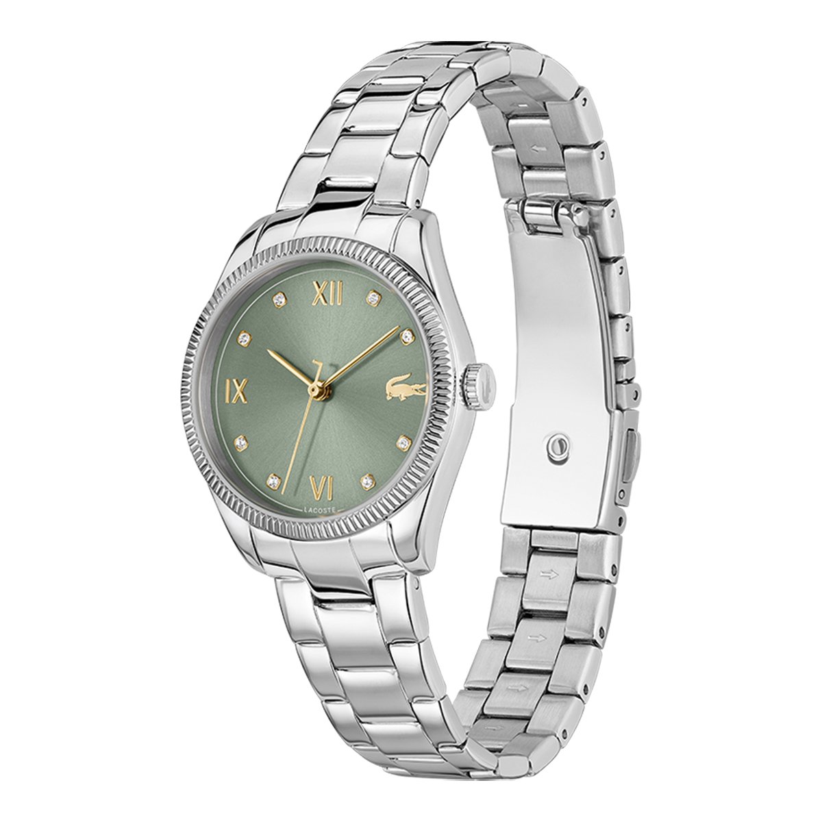 Montre Analogique LACOSTE PARISIENNE argenté vert argenté, LACOSTE