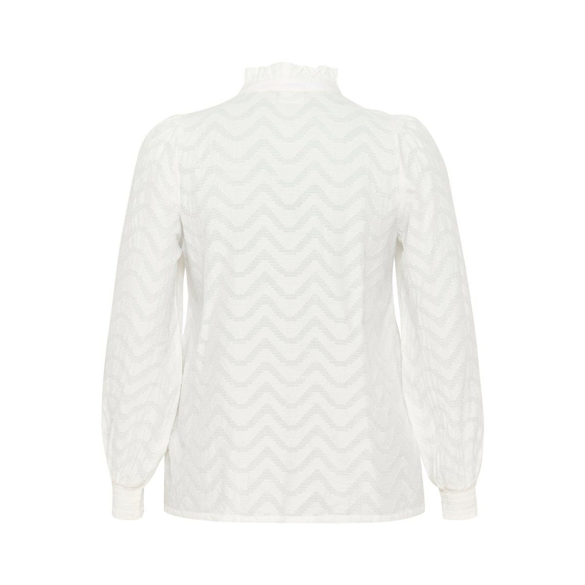 Long sleeved shirt blanc chalk, KAFFE CURVE