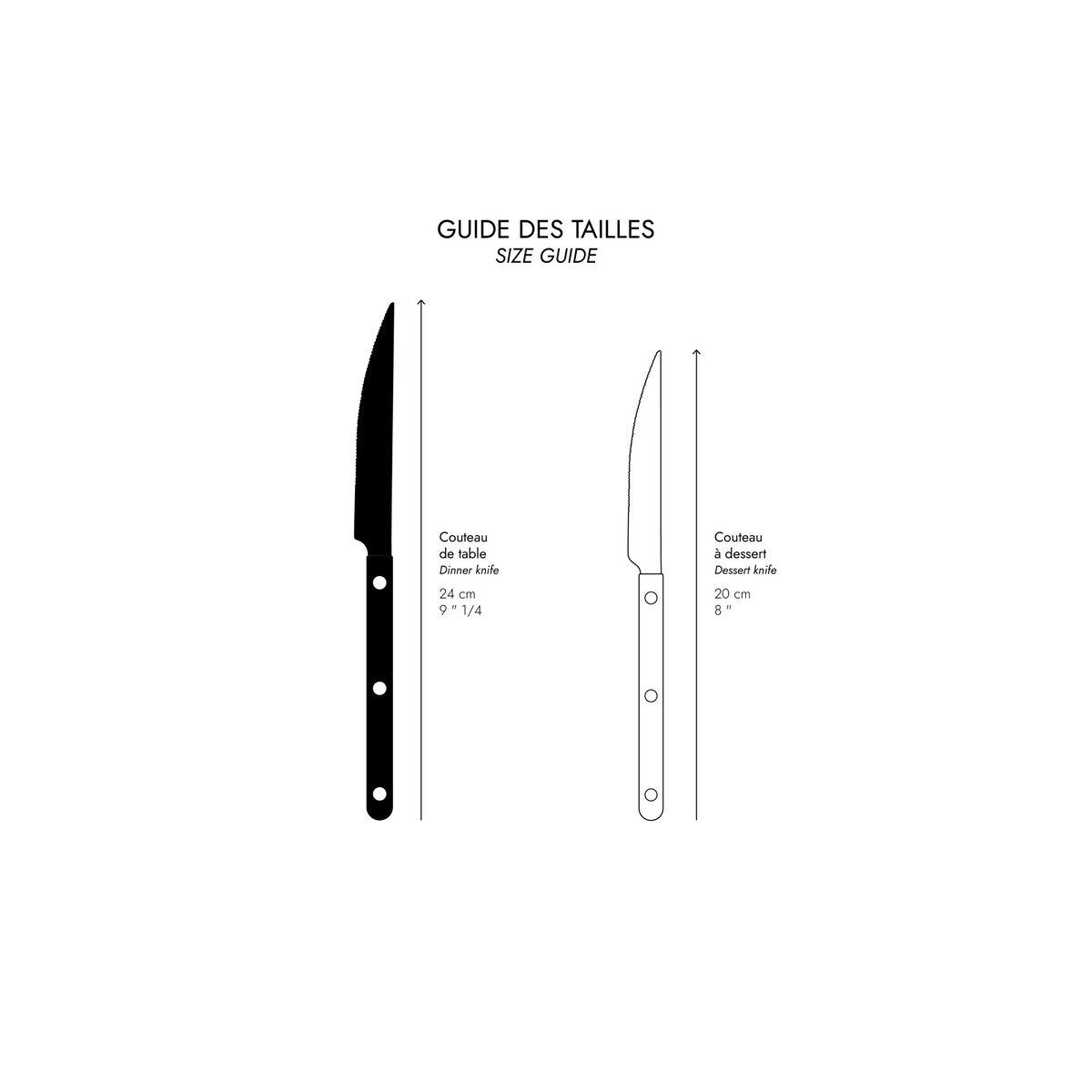 Couteau de table, Bistrot effet écaille, SABRE