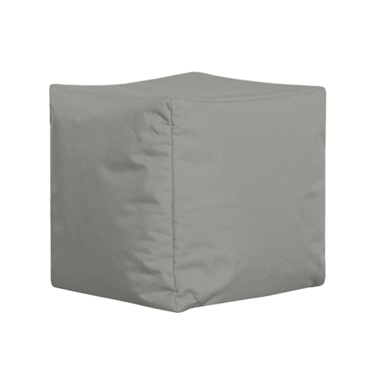 Pouf cube d'extérieur imperméable ARTA gris, PIER IMPORT