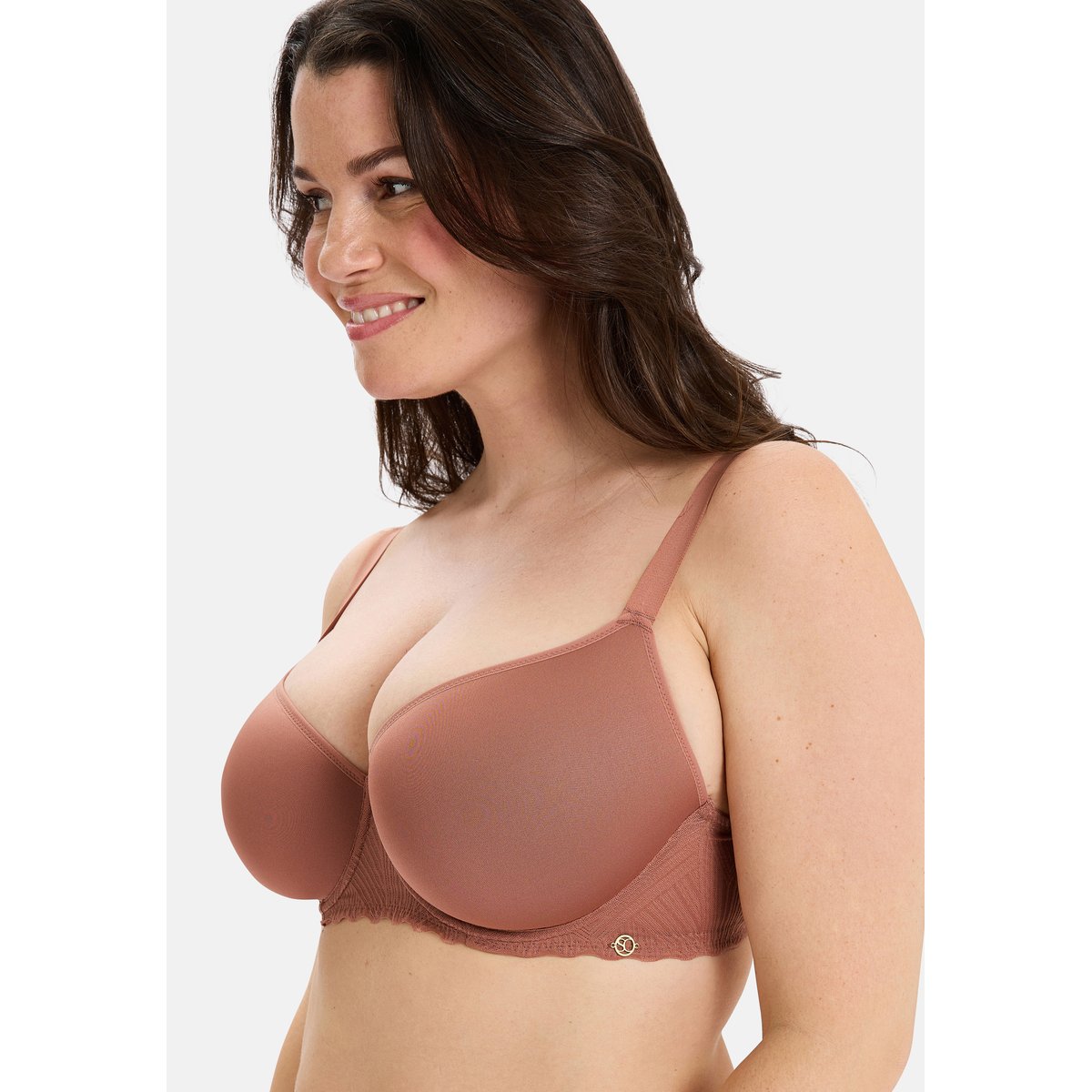 Soutien-gorge moulé DAILY SOFTNESS noisette, SANS COMPLEXE