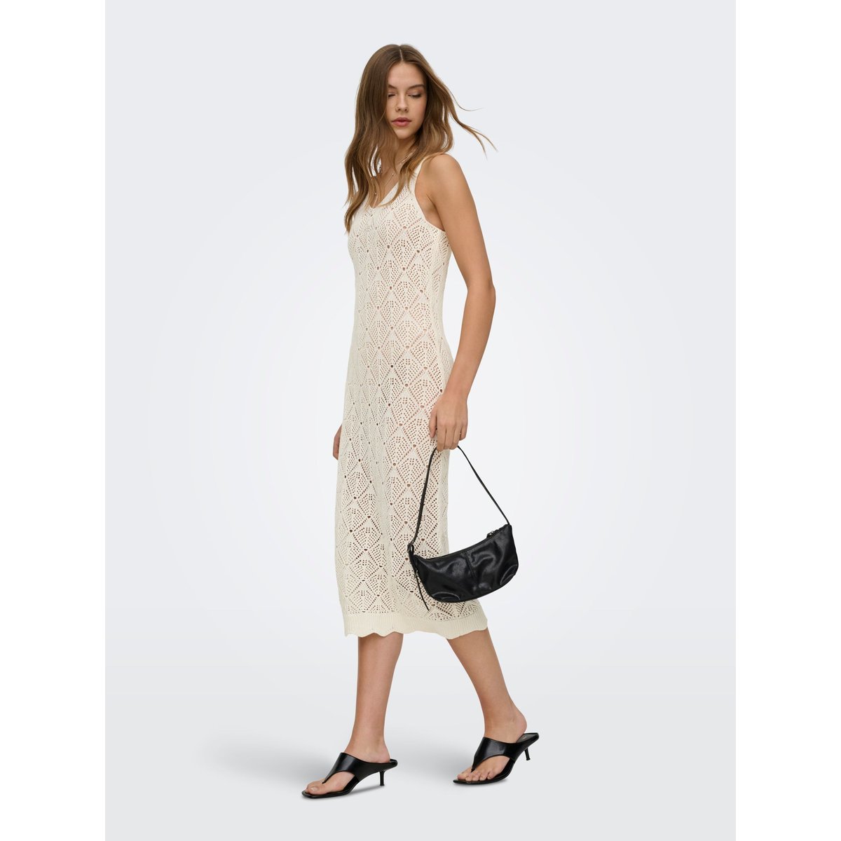 Robe En Maille cloud dancer, ONLY
