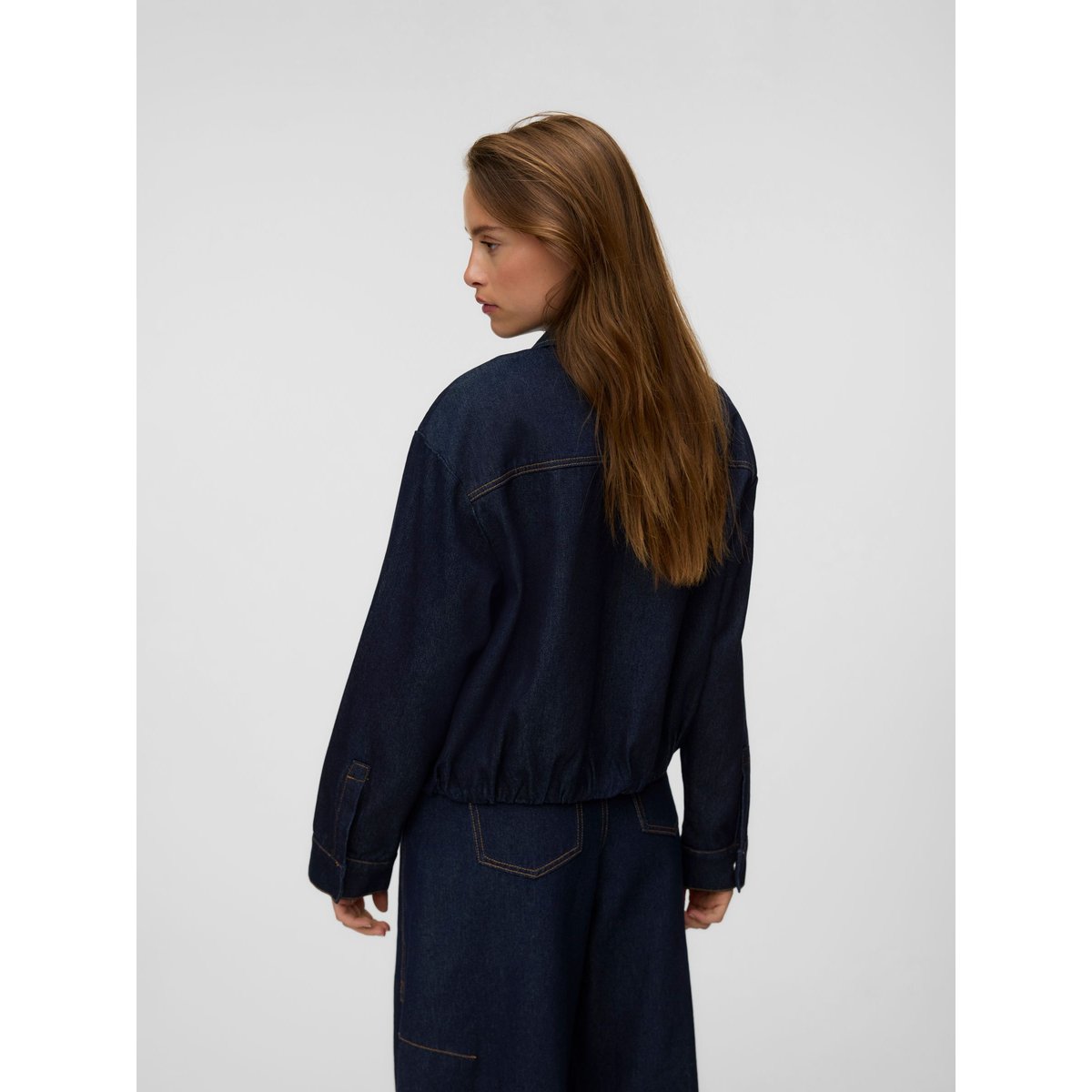 Veste Bomber dark blue denim, VERO MODA