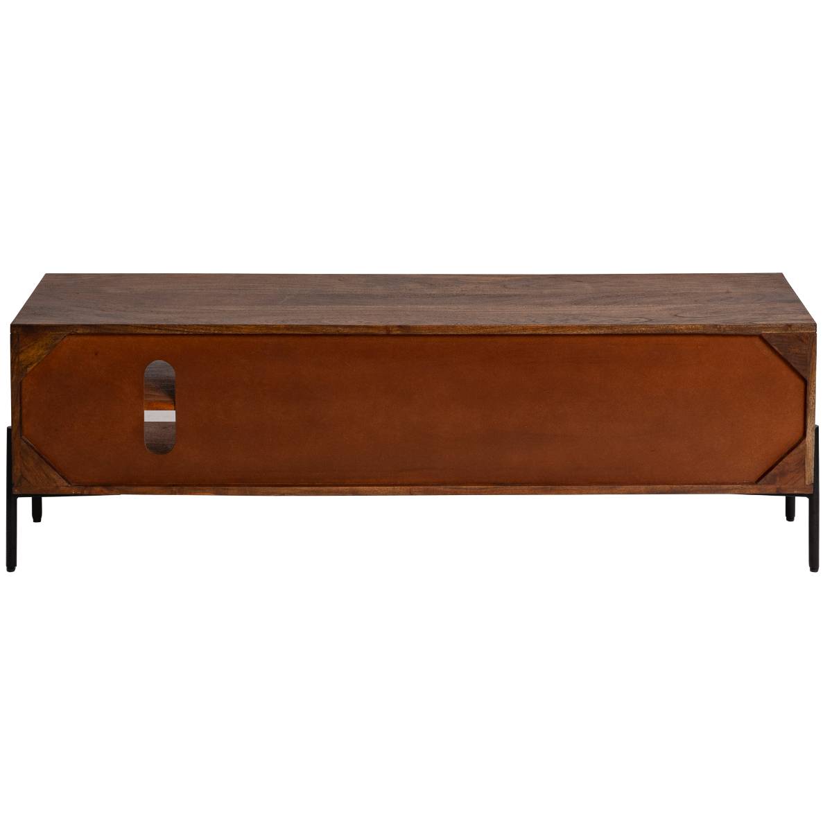Meuble TV en bois d'acacia ELVIRA bois foncé, MADE IN MEUBLES