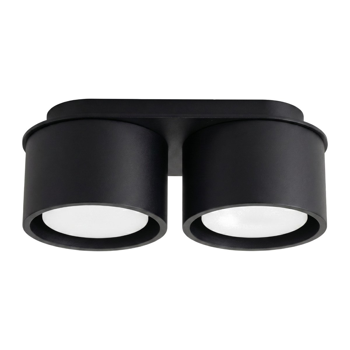 Plafonnier Aluminium Noir Gx53 2 MODO noir, EDEN